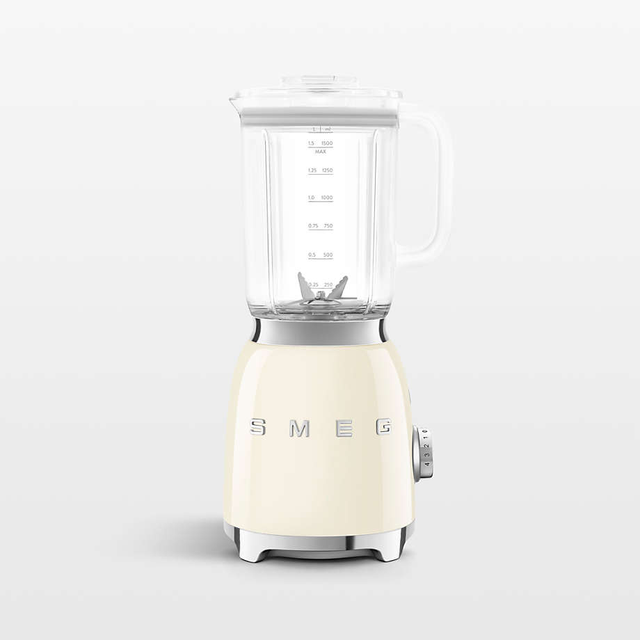 Smeg Cream Retro Blender | Crate & Barrel