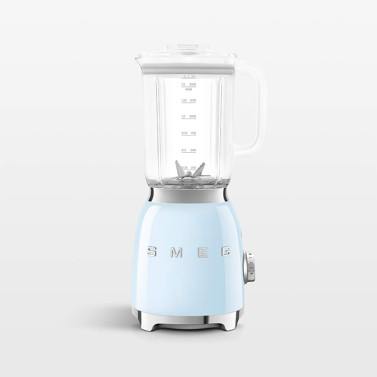 Smeg Pastel Blue Retro Blender | Crate & Barrel