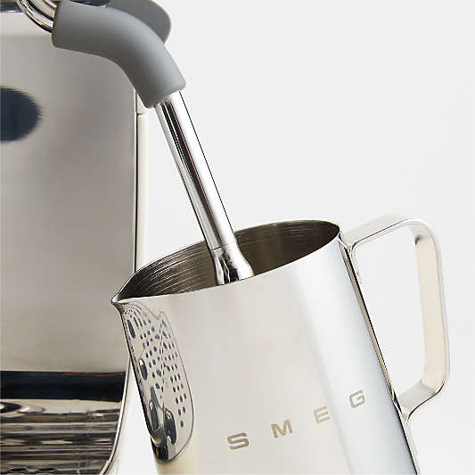 SMEG Cream Semi-Automatic Coffee and Espresso Machine with Milk Frother