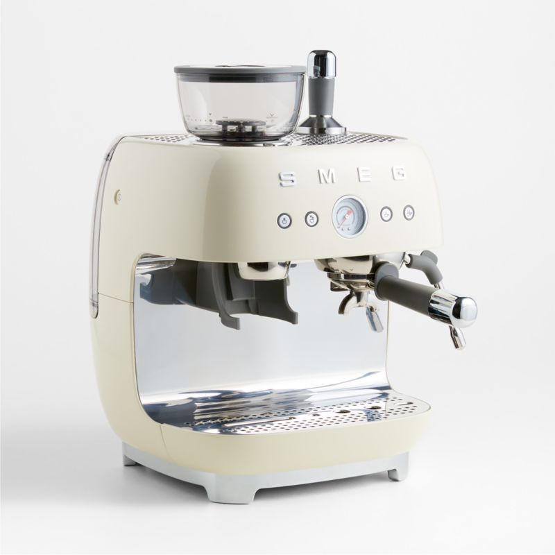 SMEG Cream Semi-Automatic Coffee and Espresso Machine with Milk Frother - image 3 of 9