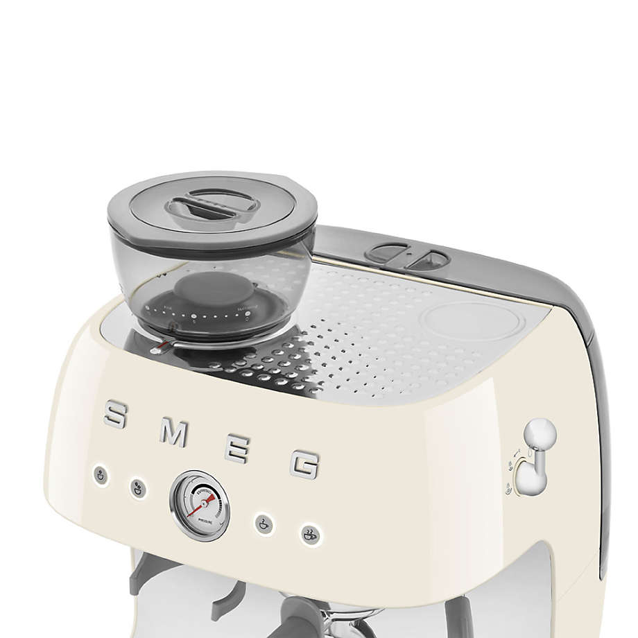 SMEG Semi-Automatic Espresso Machine with 15 bar pressure Cream ECF01CRUS -  Best Buy