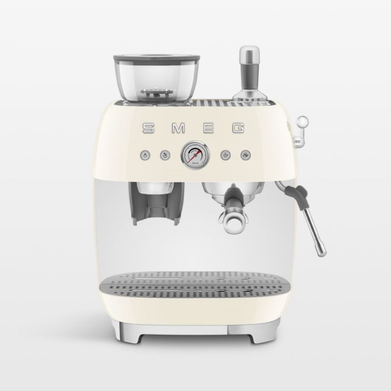 SMEG Cream Semi-Automatic Coffee and Espresso Machine with Milk Frother - image 2 of 9