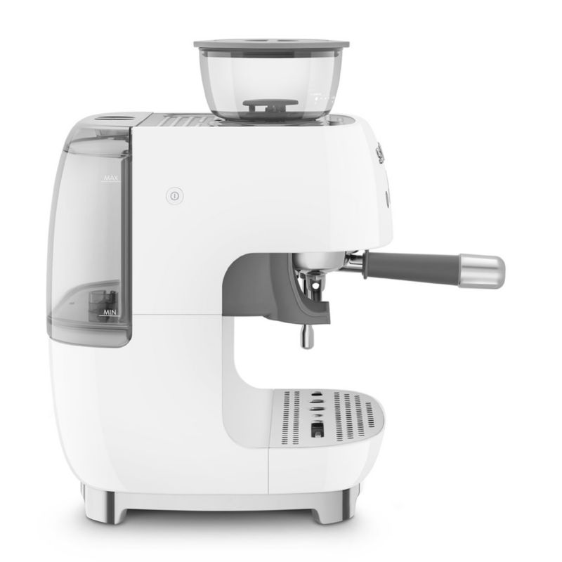 SMEG White Semi-Auto Coffee and Espresso Machine with Milk Frother - image 5 of 6