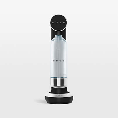 SMEG Matte Black Sparkling Water Maker