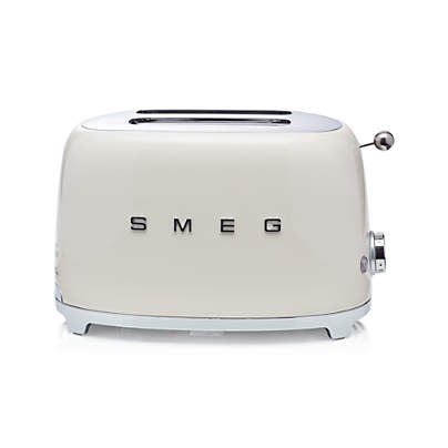 SMEG Cream 2-Slice Retro Toaster