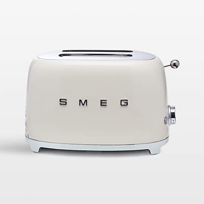 SMEG Cream 2-Slice Retro Toaster