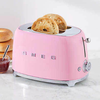  SMEG 2 Slice Retro Toaster (Pink): Home & Kitchen