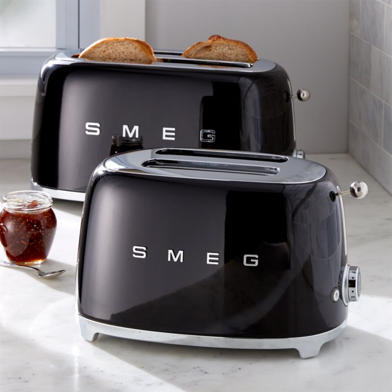 SMEG Black 2-Slice Retro Toaster - image 1 of 10