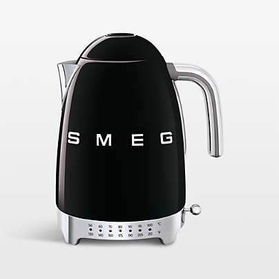 SMEG Black Variable Temperature Electric Kettle