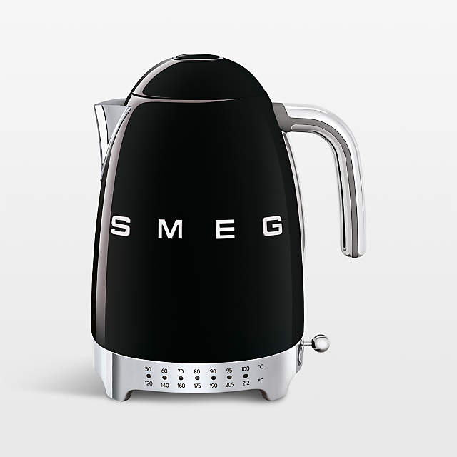 Electric Kettle - Black  Electric tea kettle, Smeg, Smeg kettle