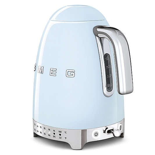 SMEG Pastel Blue Variable Temperature Electric Kettle