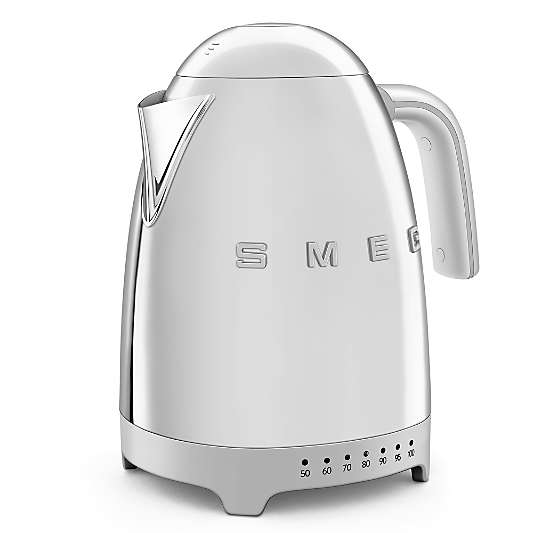 SMEG Silver Variable Temperature Electric Kettle