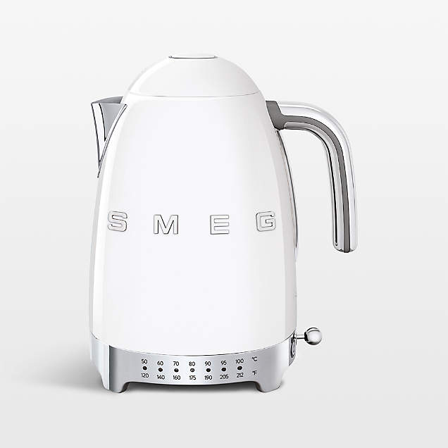 Smeg Cream Retro Electric Tea Kettle + Reviews Crate & Barrel