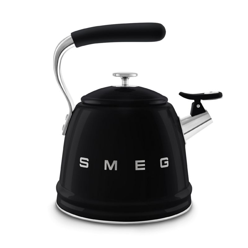 SMEG Black Whistling Stovetop Kettle - image 2 of 4