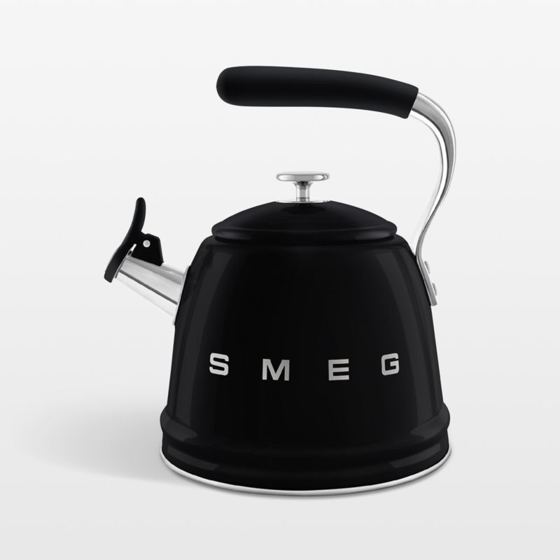 SMEG Black Whistling Stovetop Kettle - image 0 of 4