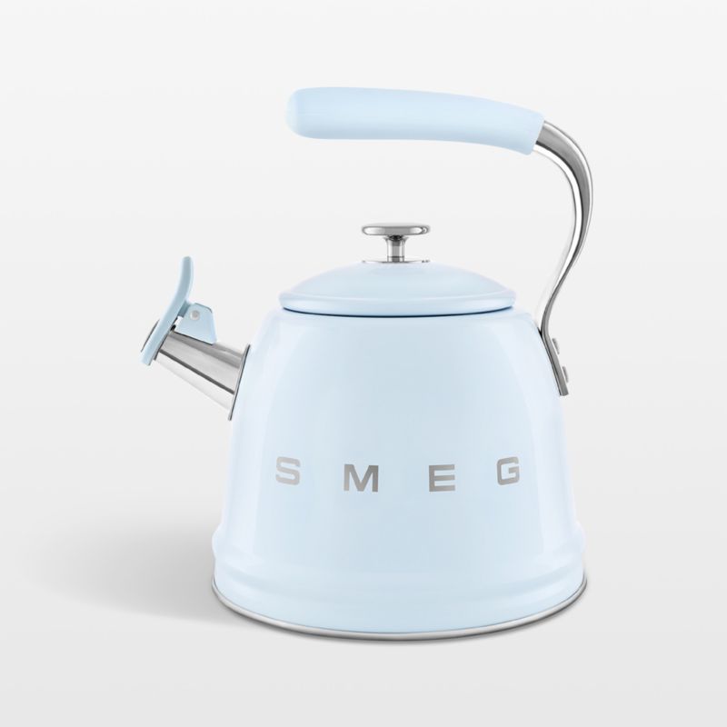 SMEG Pastel Blue Whistling Stovetop Kettle - image 0 of 4