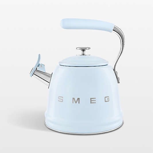 SMEG Pastel Blue Retro Whistling Stovetop Kettle