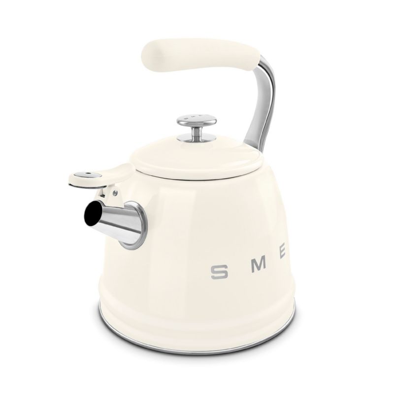 SMEG Cream Whistling Stovetop Kettle - image 1 of 4