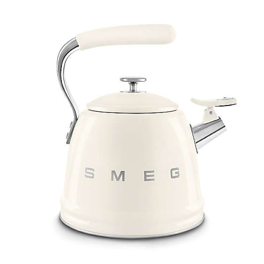 SMEG Cream Whistling Stovetop Kettle