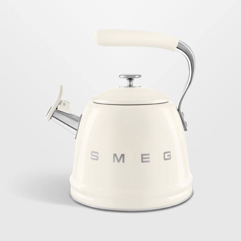 SMEG Cream Whistling Stovetop Kettle - image 0 of 4