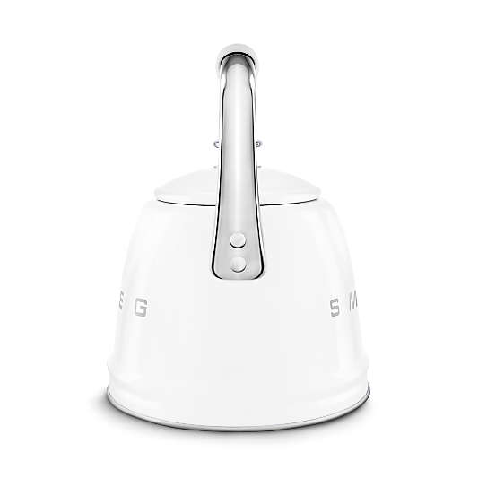 SMEG White Retro Whistling Stovetop Kettle