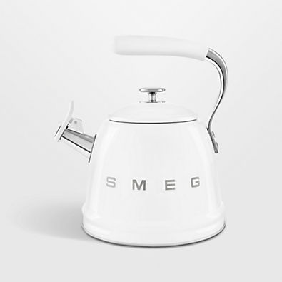 View SMEG White Retro Whistling Stovetop Kettle details