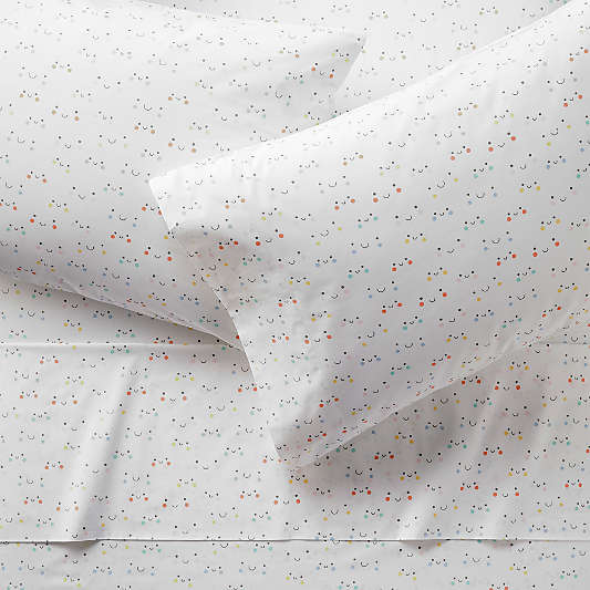 Organic Smiley Kids Full Sheet Set