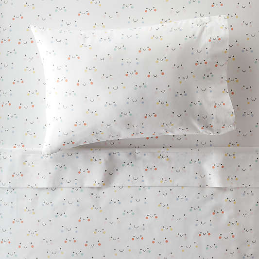 Organic Smiley Toddler Sheet Set