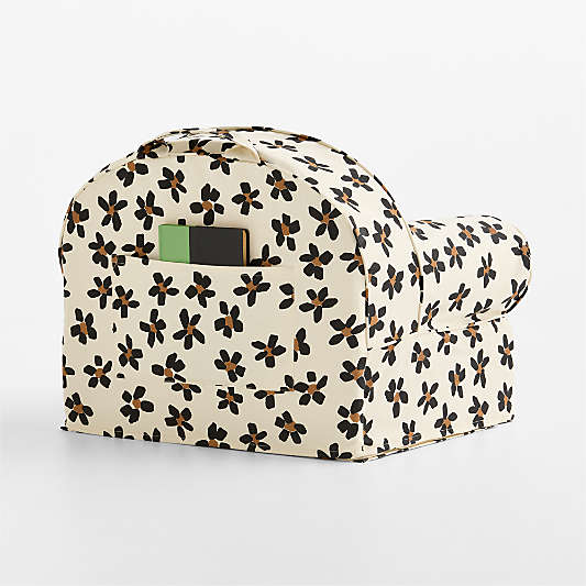 Small Cheetah Floral Organic Cotton Kids Lounge Nod Chair