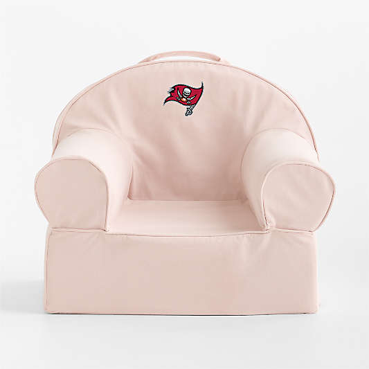 NFL Tampa Bay Buccaneers Small Soft Pink Organic Cotton Kids Lounge Nod Chair