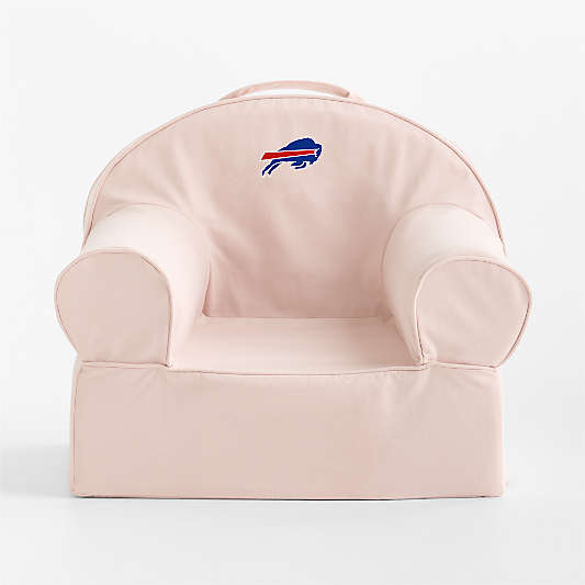 NFL Buffalo Bills Small Soft Pink Organic Cotton Kids Lounge Nod Chair