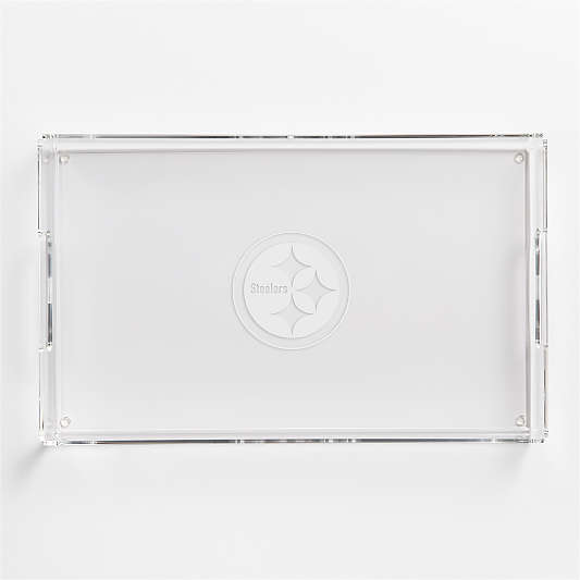 NFL Pittsburgh Steelers Small Rectangle Acrylic Decorative Tray