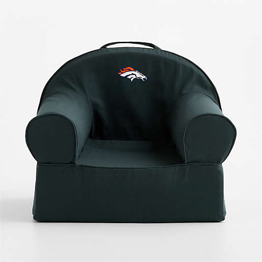 NFL Denver Broncos Small Spruce Green Organic Cotton Kids Lounge Nod Chair