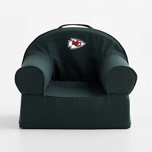 NFL Kansas City Chiefs Small Spruce Green Organic Cotton Kids Lounge Nod Chair