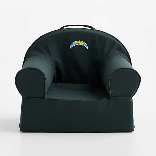 NFL Los Angeles Chargers Small Spruce Green Organic Cotton Kids Lounge Nod Chair