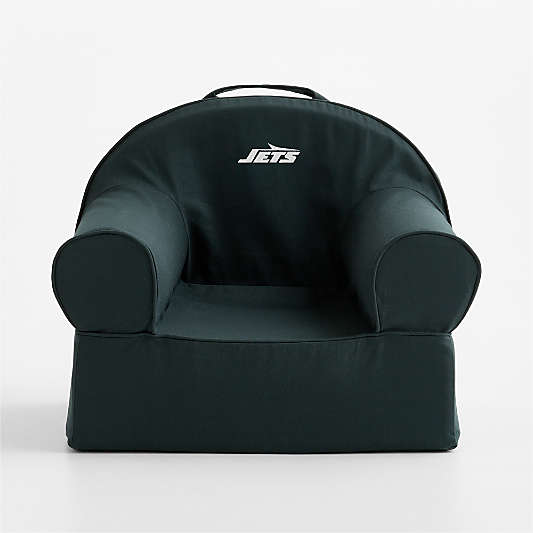 NFL New York Jets Small Spruce Green Organic Cotton Kids Lounge Nod Chair
