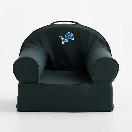 NFL Detroit Lions Small Spruce Green Organic Cotton Kids Lounge Nod Chair