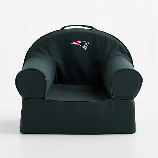 NFL New England Patriots Small Spruce Green Organic Cotton Kids Lounge Nod Chair