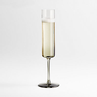View Edge Smoked Champagne Glass details