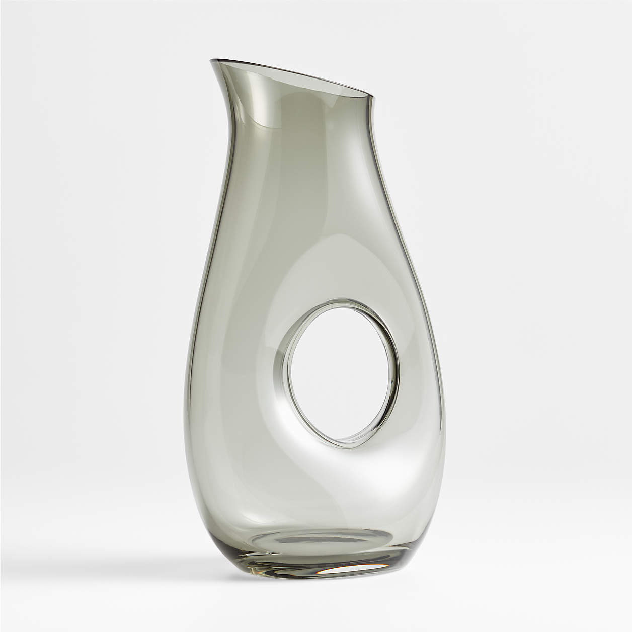 Ona Large Smoked Glass Pitcher + Reviews Crate & Barrel Canada