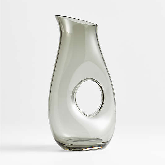 Ona Large Smoked Glass Pitcher