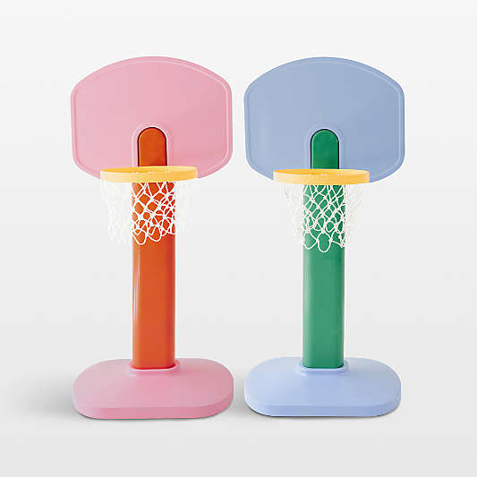 Smol Pink and Orange Kids Basketball Hoop