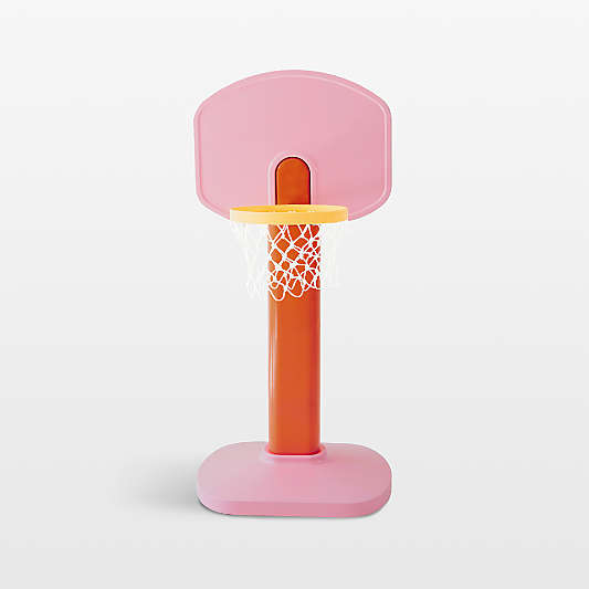 Smol Pink and Orange Kids Basketball Hoop
