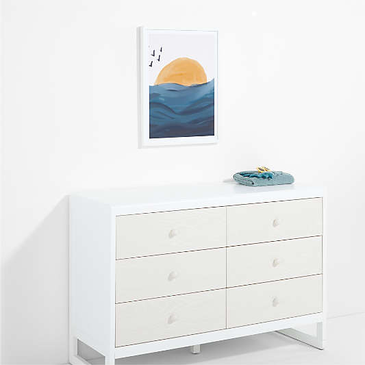 Smooth Wave Framed Wall Art Print