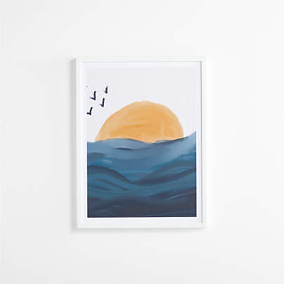 Smooth Wave Framed Wall Art Print