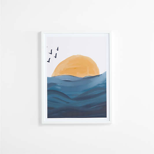 Smooth Wave Framed Wall Art Print