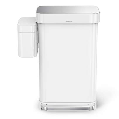 Compost bin wall-mount rack, stainless steel - simplehuman