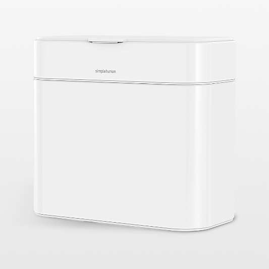 simplehuman ® 4-Liter White Stainless Steel Compost Caddy