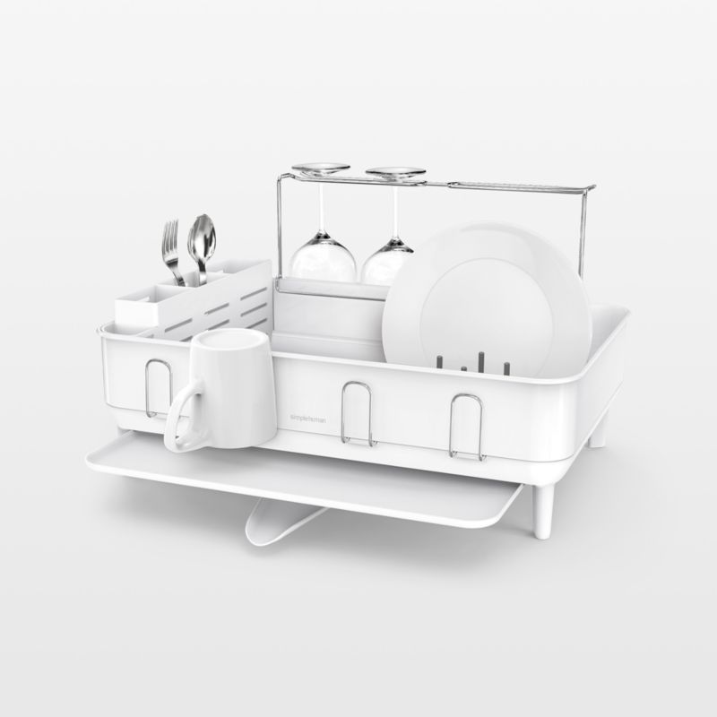 Chet White Ceramic Soap Dish/Sponge Holder