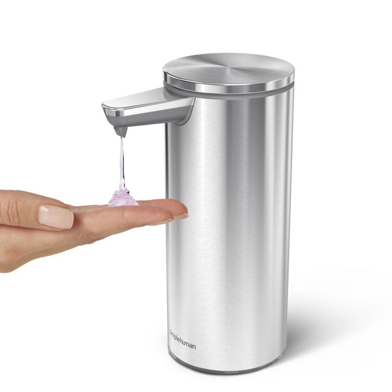 simplehuman ® Brushed Steel Rechargeable Sensor Pump 9-oz. Liquid Soap Dispenser - image 6 of 10